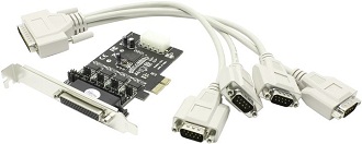  PCI-E -->RS232-4port ST-LAB CP-130