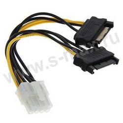 .   / PCI-E 8pin-->2 SATA