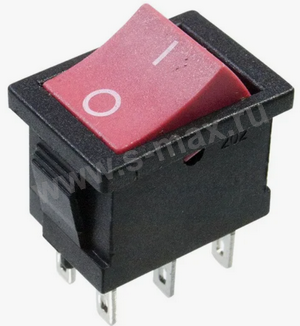 . ON-ON 6pin KCD2-202 250v 6a Red