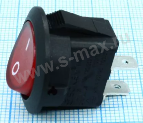 . ON-OFF 2pin RK2-13 1X1 250v 10a Red 