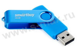���������� USB 2.0 4Gb Smartbuy Twist Blue