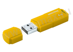 ���������� USB 2.0 4Gb Smartbuy Clue yellow