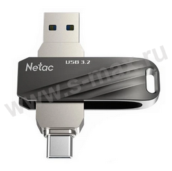 ���������� USB-C/USB3.0 32Gb Netac US11 bl/silver
