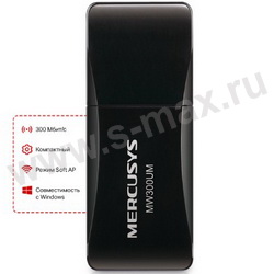  WiFi Mercusys MW300UM 300/, 2.4