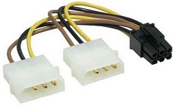 .   / PCI-E 6pin-->2 Molex 4pin