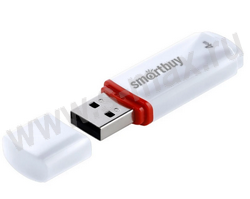 ���������� USB 2.0 4Gb Smartbuy Crown White