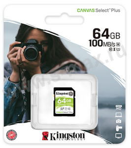  SDXC  64Gb Kingston CL10 100/85Mbs