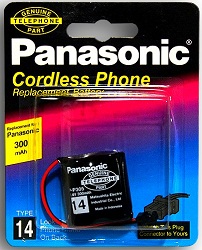  2.4V P-P305 300mAh Panasonic NiMh