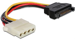 .  Molex (F) - SATA (M) 15pin