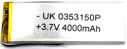  3.7V 4000mAh  0390100 Li-Pol