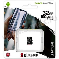  microSDHC 32Gb Kingston CL10 100/85 Mbs