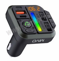 FM-трансмиттер Mivo MF-06 2USB-A+C PD/QC3.0/BT5.3