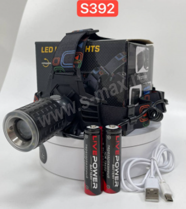 ������ �������� W609 S392 1LED 2x18650 USB-MIC