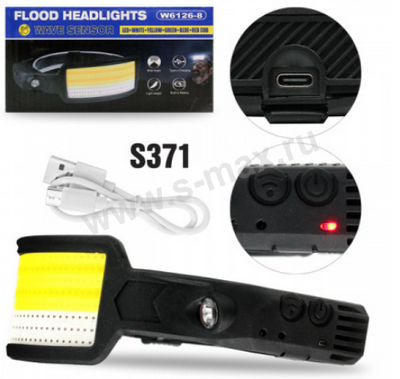 ������ �������� W6126-8 S371 8COB+1LED 1800mAh USB