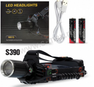 ������ �������� W615 S390 1LED 2x18650 USB-MIC