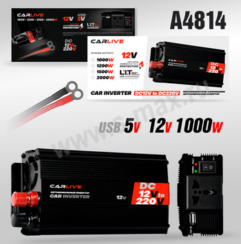 ������������ CarLive  12-220V 1000W USB 2a