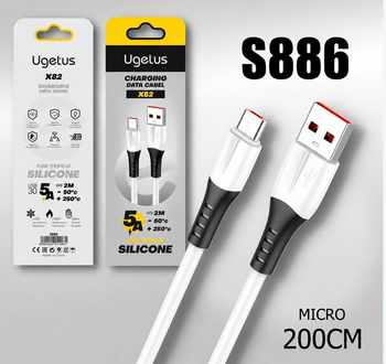 ���� microUSB - USB-A 2� 3a Ugetus X82 �����. �����