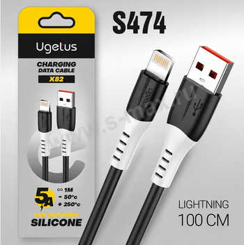 ���� Lightning - USB-A  1� 5A Ugetus X82 �����.����. BL