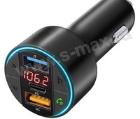 FM-трансмиттер Mivo MF-08 2USB-A+C PD/QC3.0/BT5.3
